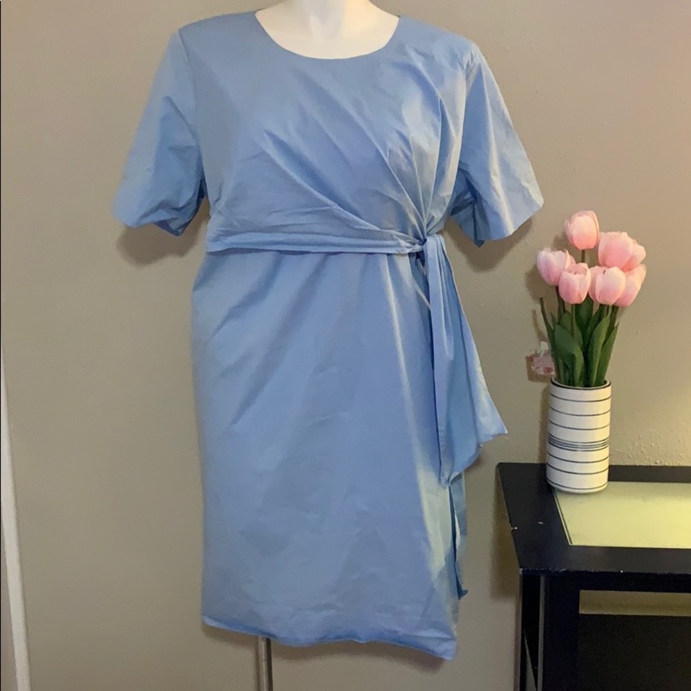 Baby blue dress